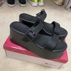 Black Platform Sandals